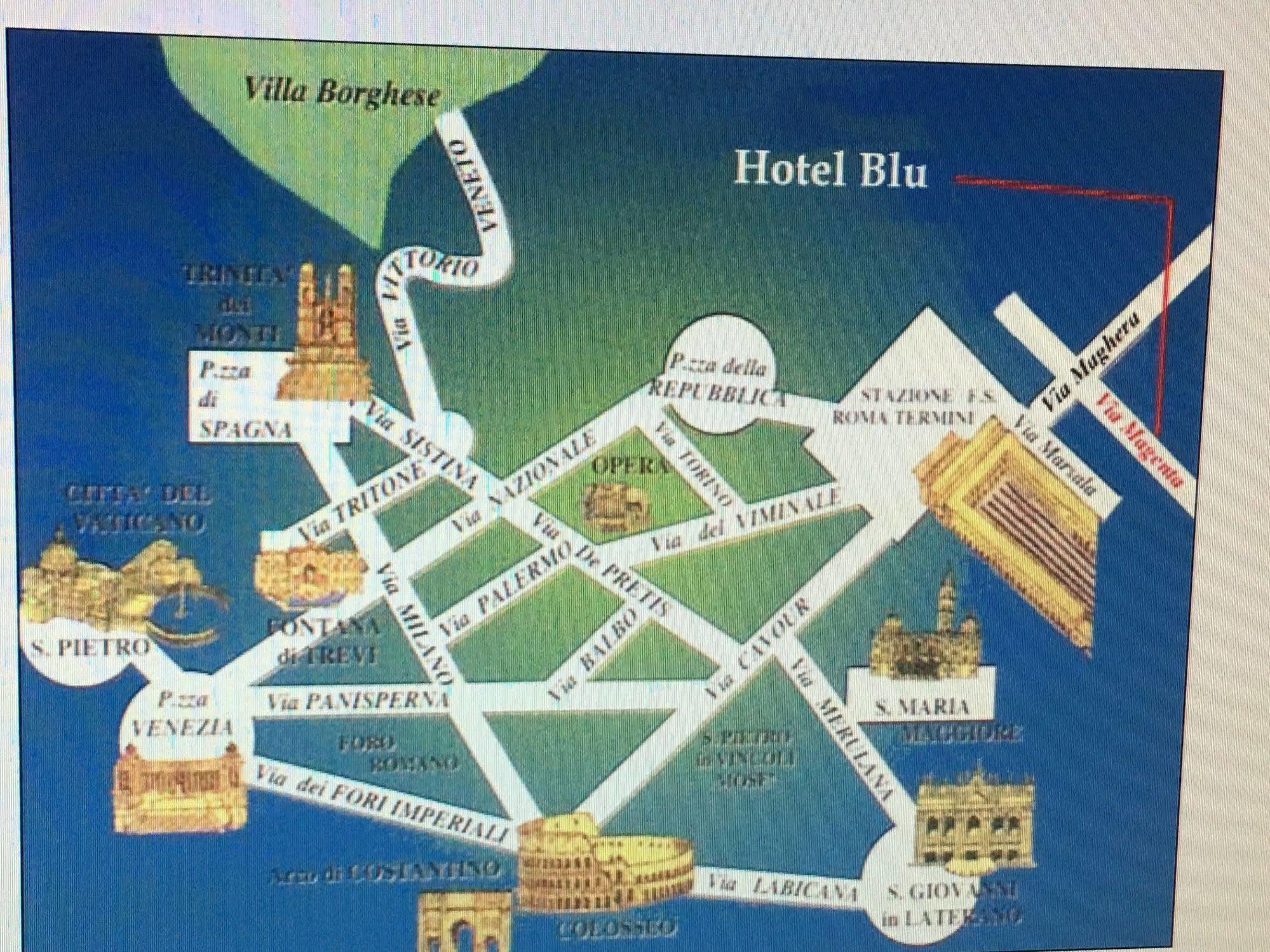 Hotel Soggiorno Blu Roma Eksteriør bilde